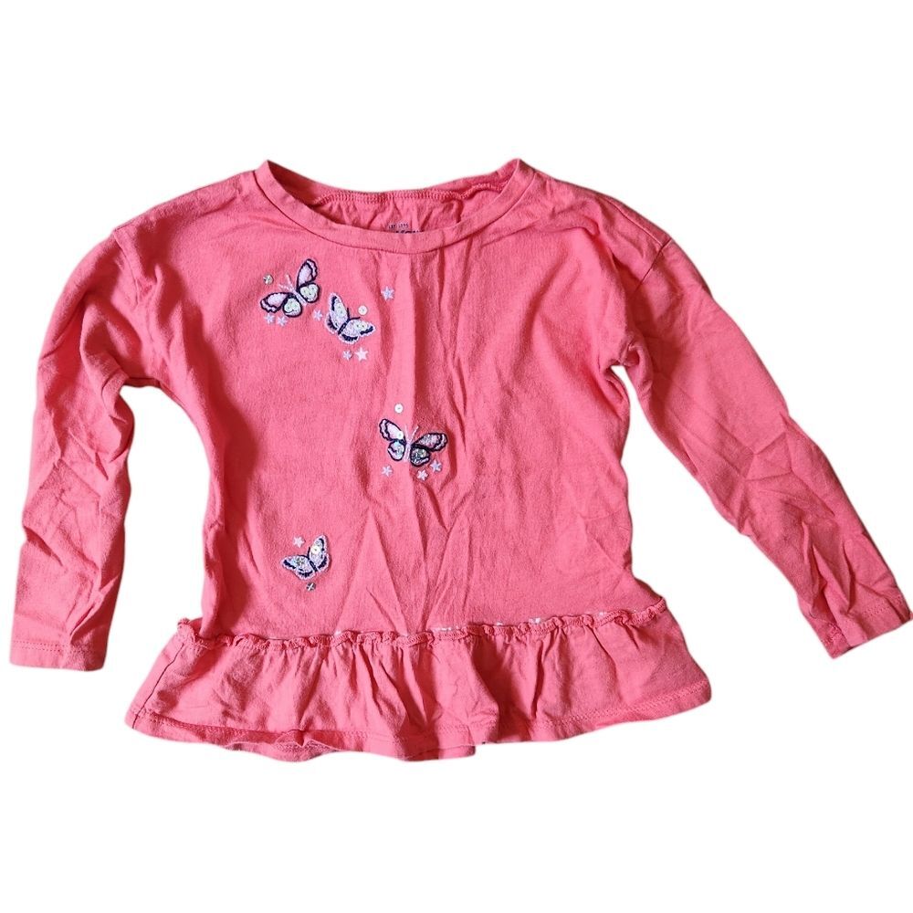 OshKosh b'Gosh Girls Long Sleeve Cotton Shirt Size 2T